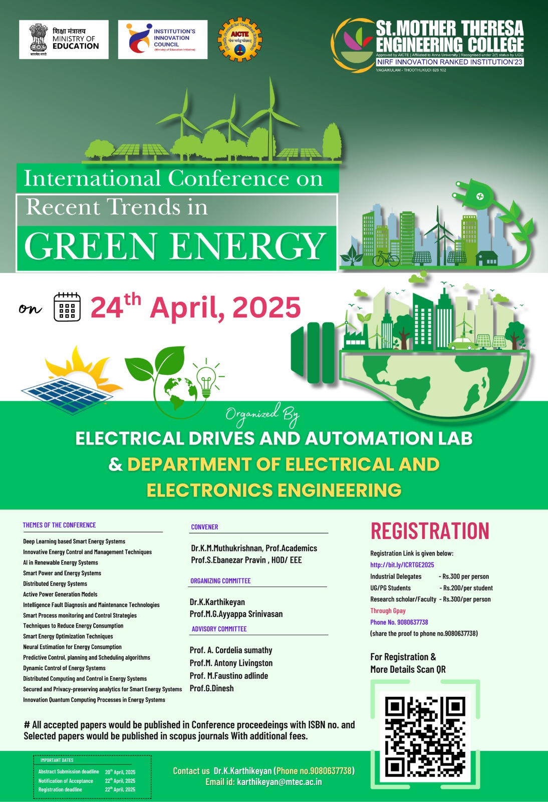 International Conference on Recent Trends in Green Energy 2025